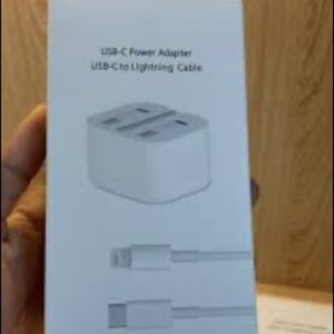 Apple 35W USB-C Power Adapter+ USB-C to Lightning cable iphone 14Promax
