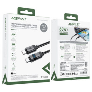 ACEFAST C15-03 60W USB-C to USB-C Charging and Data Cable.